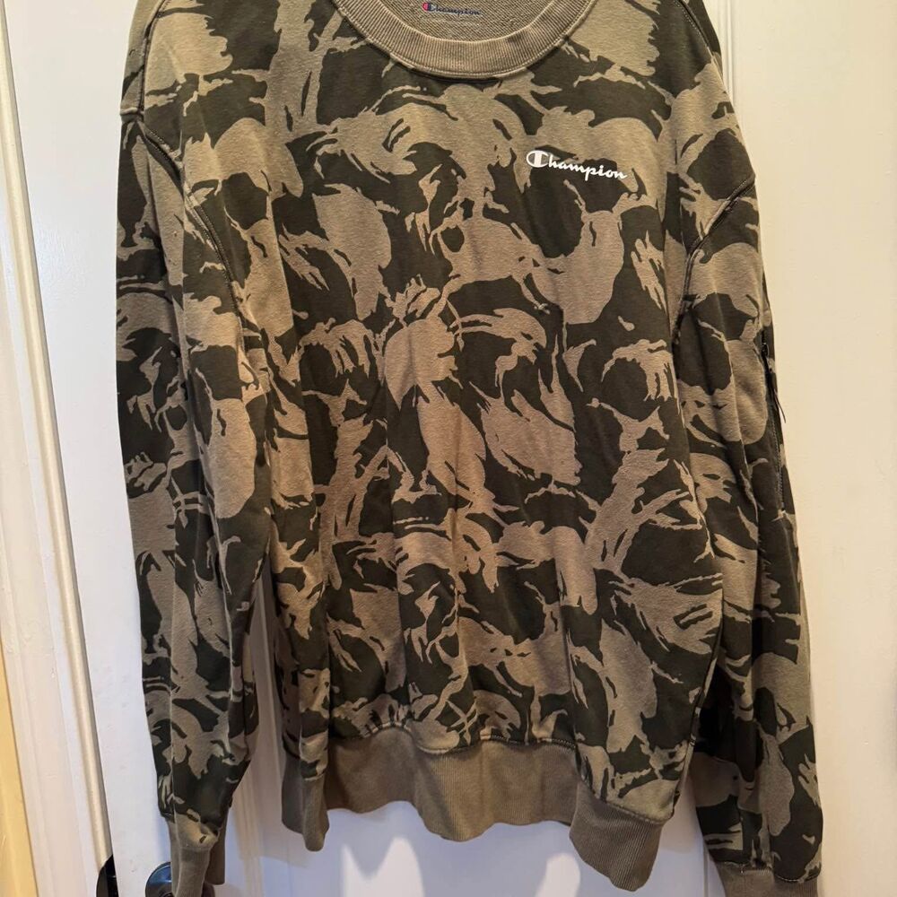 Champion Sweatshirt Men's Medium Pullover Relaxed Fit
